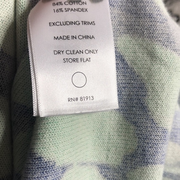 Tracy Reese Cardigan Green Blue Pockets S Spot - Picture 5 of 5